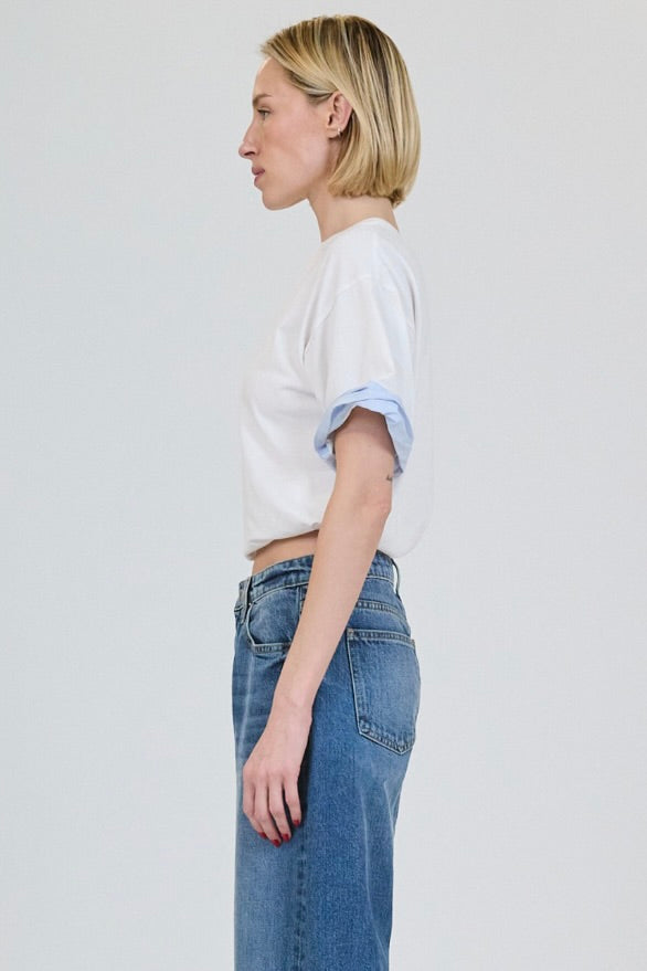 Sutton Poplin Combo Top