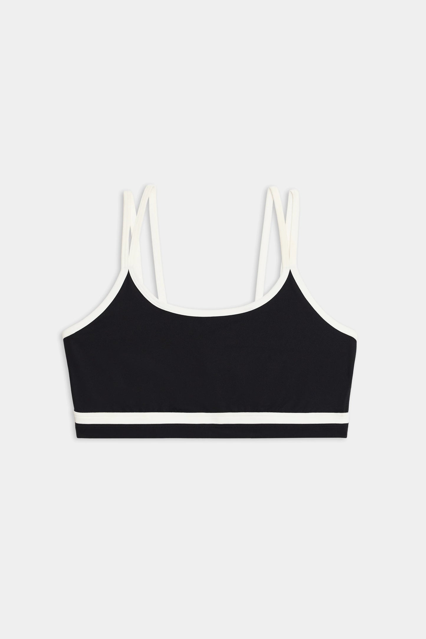 SPLITS59 - Eva Rigor Double Strap Bra - Black/White