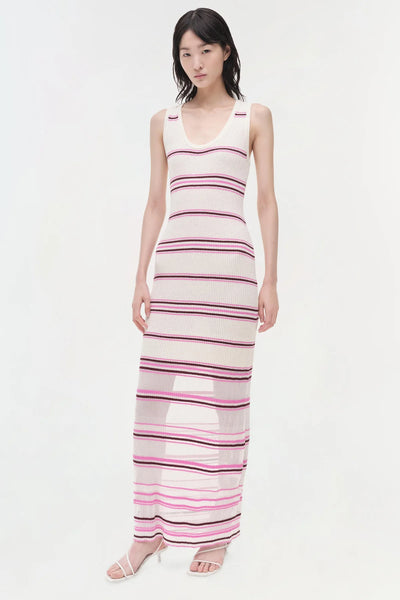SIMKHAI - Mariana Knit Maxi Dress - Sangria Multi