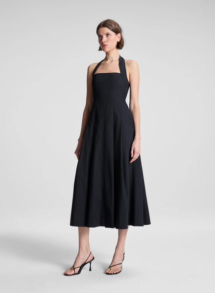 A.L.C. - Natalie Stretch Cotton Midi Dress - Black