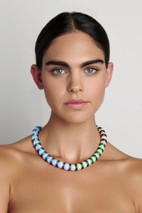 Nicole Romano - Spumoni Pearl & Colored Glass Necklace