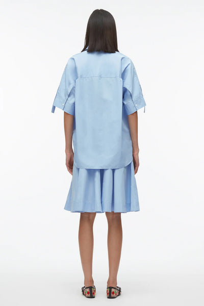 3.1 Phillip Lim - Tucked Front Shirt Dress - Oxford Blue