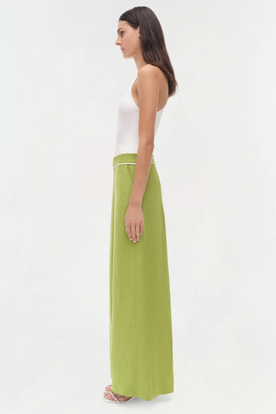 SIMKHAI - Heidi Linen Pant - Kiwi Multi