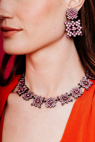 Elizabeth Cole - Patricia Necklace - Pink