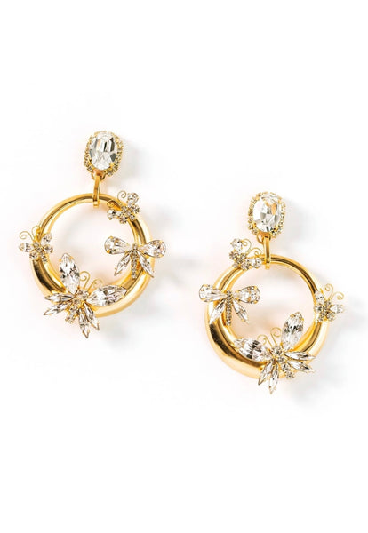 Elizabeth Cole - Kellan Earrings - Crystal