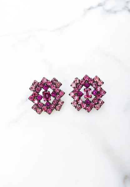 Elizabeth Cole - Lindsey Earrings - Pink