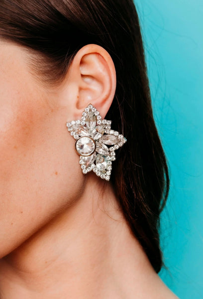 Elizabeth Cole - Blossom Earrings - Crystal