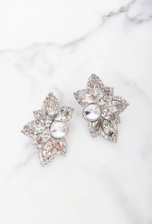 Elizabeth Cole - Blossom Earrings - Crystal