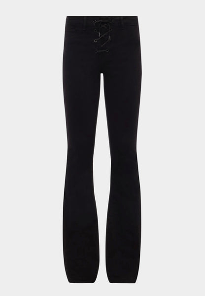 L’AGENCE - Charis Lace-Up Flare Pant - Noir