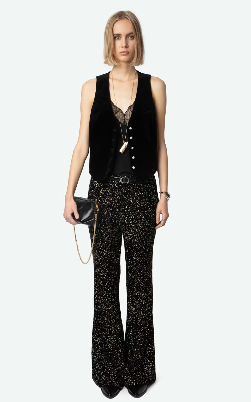ZADIG&VOLTAIRE - Velvet Exaux Vest - Black