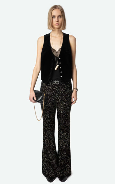 ZADIG&VOLTAIRE - Velvet Exaux Vest - Black