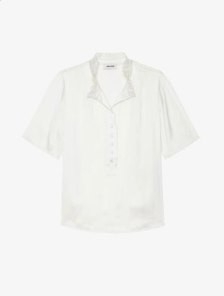 ZADIG&VOLTAIRE - Topher Satin Top - Flake