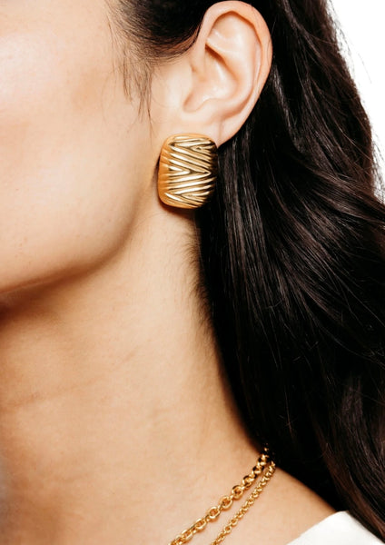 Elizabeth Cole - Almera Earrings - Gold