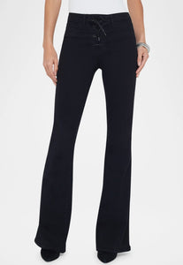 L’AGENCE - Charis Lace-Up Flare Pant - Noir