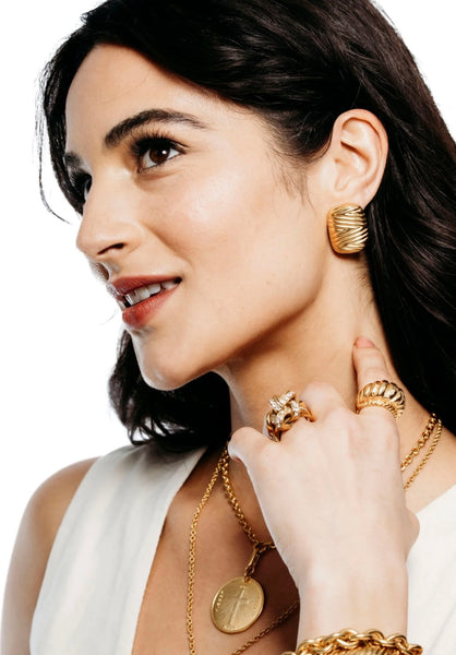 Elizabeth Cole - Almera Earrings - Gold