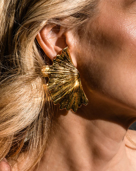 Christina Caruso - Ginkgo Leaf Earring