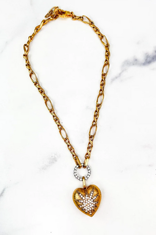Elizabeth Cole - Heart of Tefiti Necklace - Crystal
