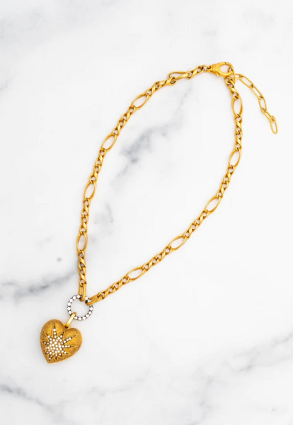 Elizabeth Cole - Heart of Tefiti Necklace - Crystal