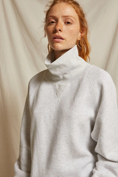 Perfect White Tee - Faris Oversized Turtleneck - Ash