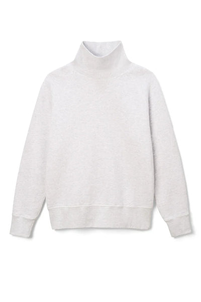 Perfect White Tee - Faris Oversized Turtleneck - Ash