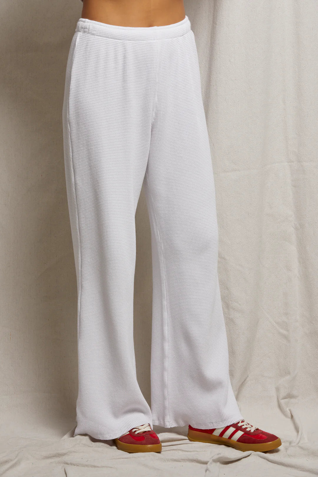 Perfect White Tee - Shane Drawcord Pant - White