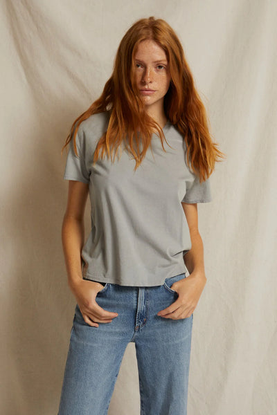 Perfect White Tee - Harley - Aluminum