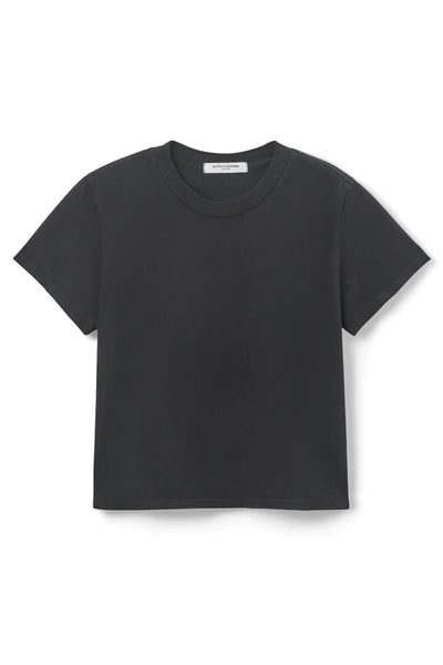 Perfect White Tee - Springsteen Baby Tee - True Black/White