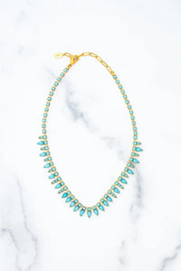 Elizabeth Cole - Geogie Necklace - Blue