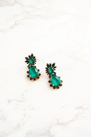 Elizabeth Cole - Lennon Earrings - Green