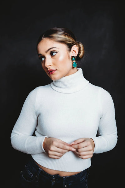 Elizabeth Cole - Lennon Earrings - Green