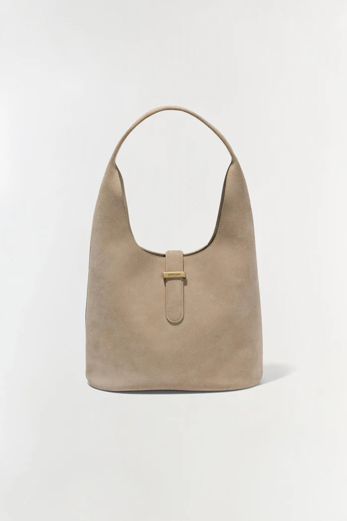 SIMKHAI - Khai Suede Hobo Bag - Desert