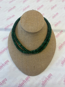 G.GIRL GEMS - Gemstone Plain Necklace - Emerald