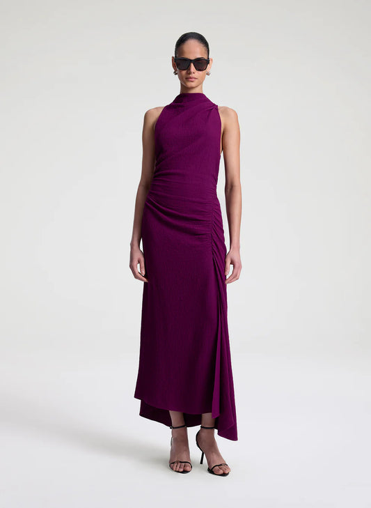 Inez Textured Midi Dress