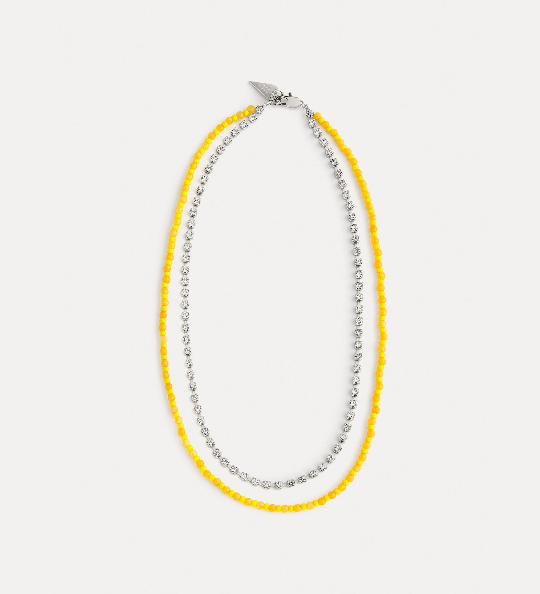 forte_forte - Strass and Beads Necklace - Daffodil/Lacca