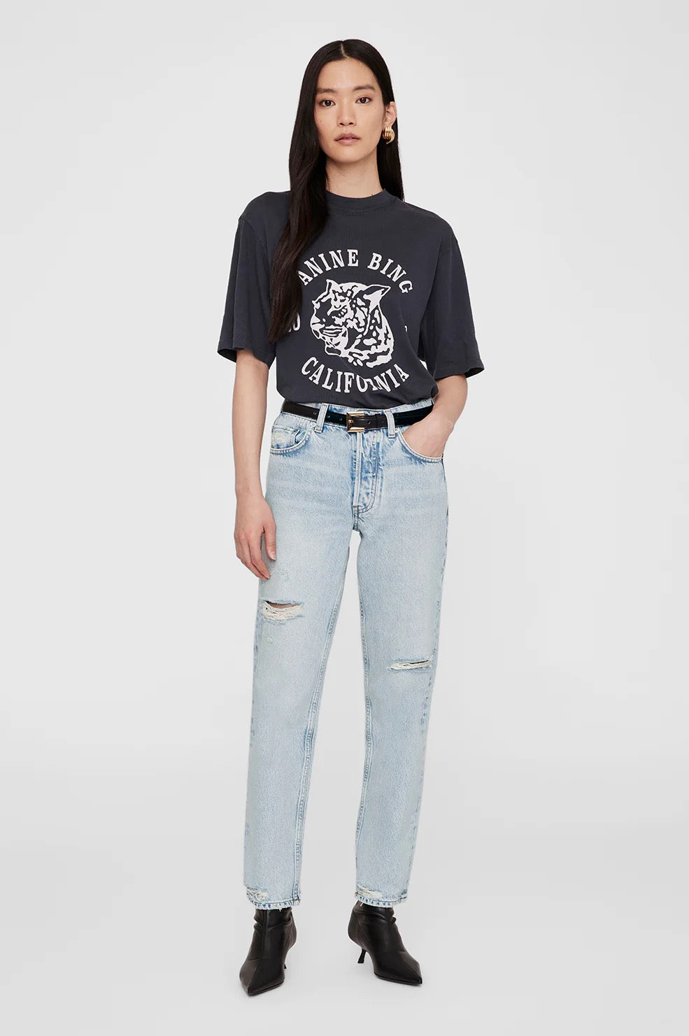 ANINE BING - Avi Tee - Black