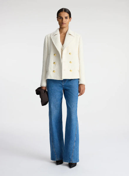 ALC - Kensington Tweed Jacket - Cream