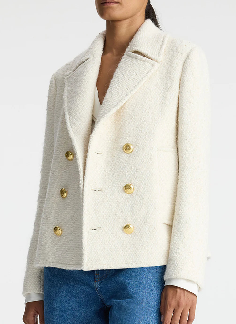ALC - Kensington Tweed Jacket - Cream