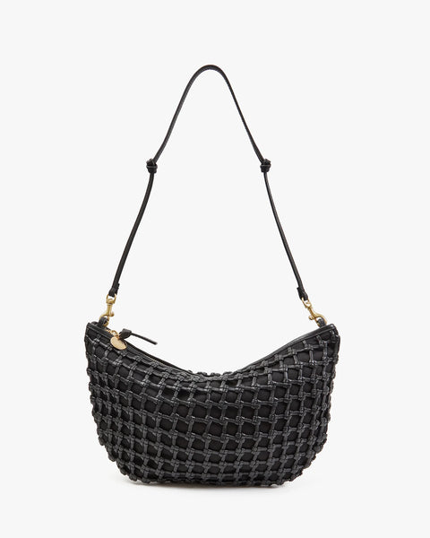 Clare V. - Lune - Black Knot Woven Leather
