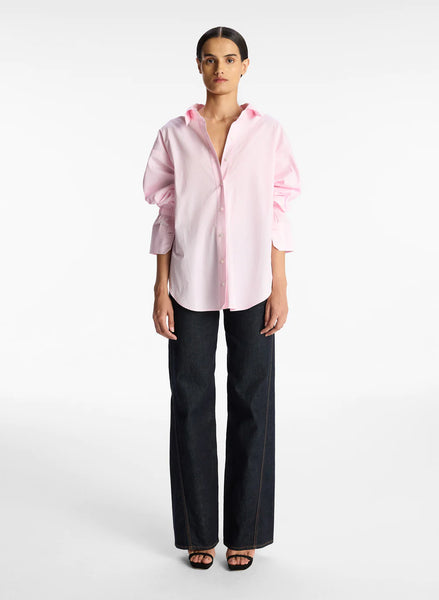 ALC - Monica Cotton Striped Top - Whisper/White