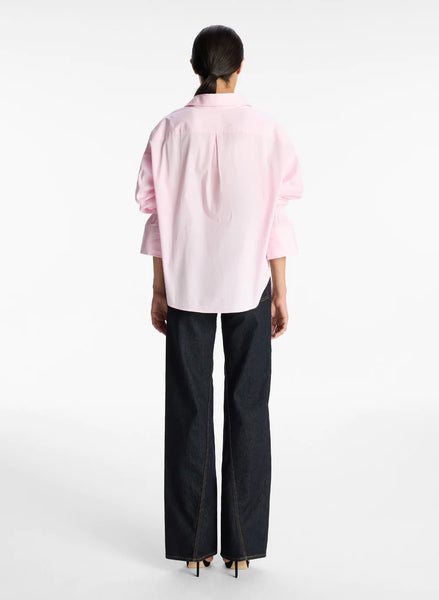 ALC - Monica Cotton Striped Top - Whisper/White