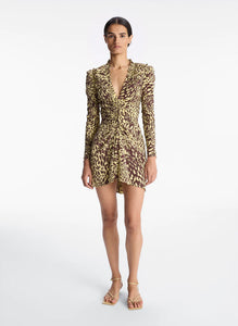 ALC - Marcie Dress - Golden Haze/Chocolate Plum