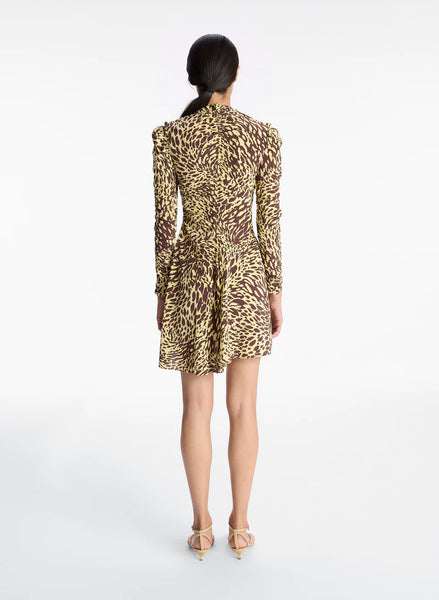 ALC - Marcie Dress - Golden Haze/Chocolate Plum