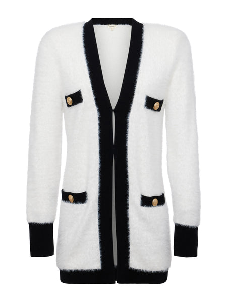 L'Agence - Elin Cardigan - White/Black