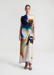 A.L.C. - Penny Satin Midi Dress - Lapia Multi