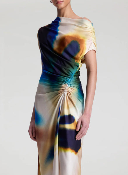 A.L.C. - Penny Satin Midi Dress - Lapia Multi