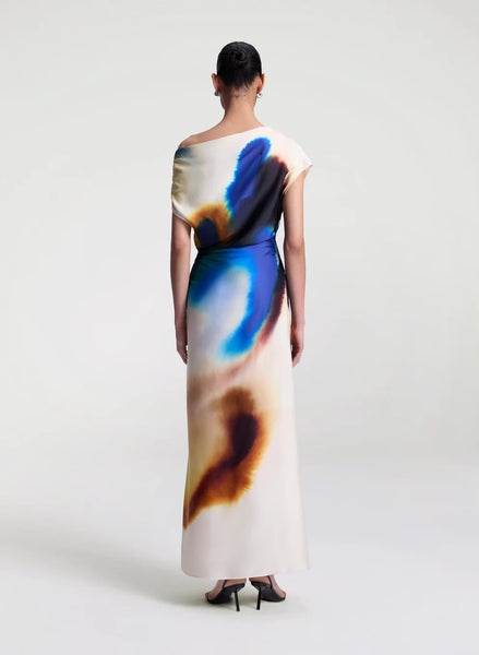 A.L.C. - Penny Satin Midi Dress - Lapia Multi