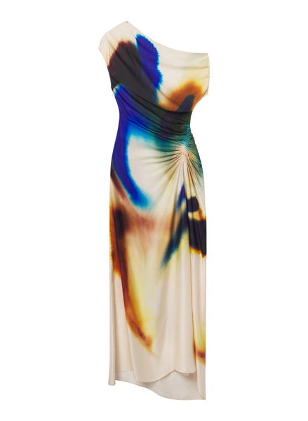 A.L.C. - Penny Satin Midi Dress - Lapia Multi