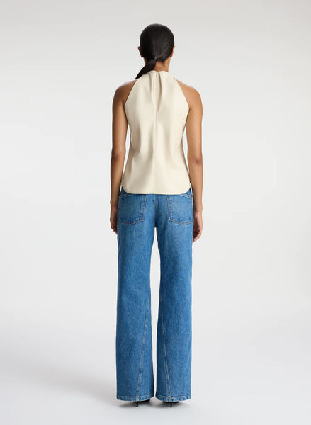 ALC - Quinn Vegan Leather Halter Top - Mirage
