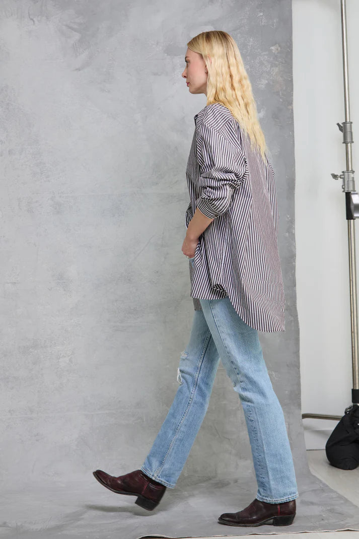 MAMÈNE - Repeat Shirt - Cocoa Stripe