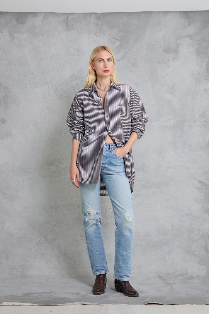 MAMÈNE - Repeat Shirt - Cocoa Stripe